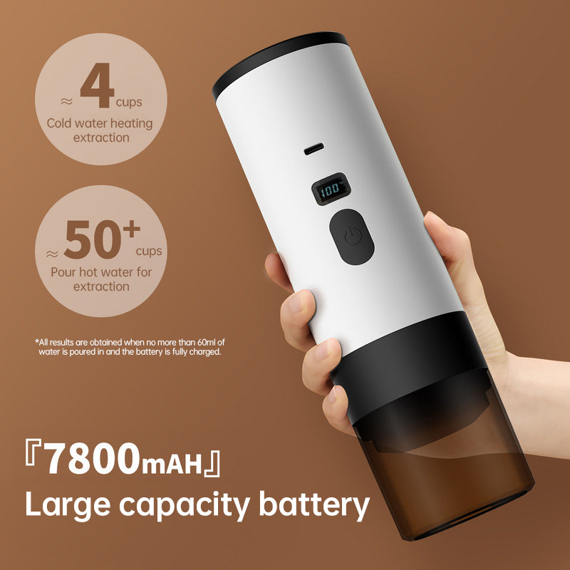 BREW on the GO! Portable Espresso Maker 7800mAh.